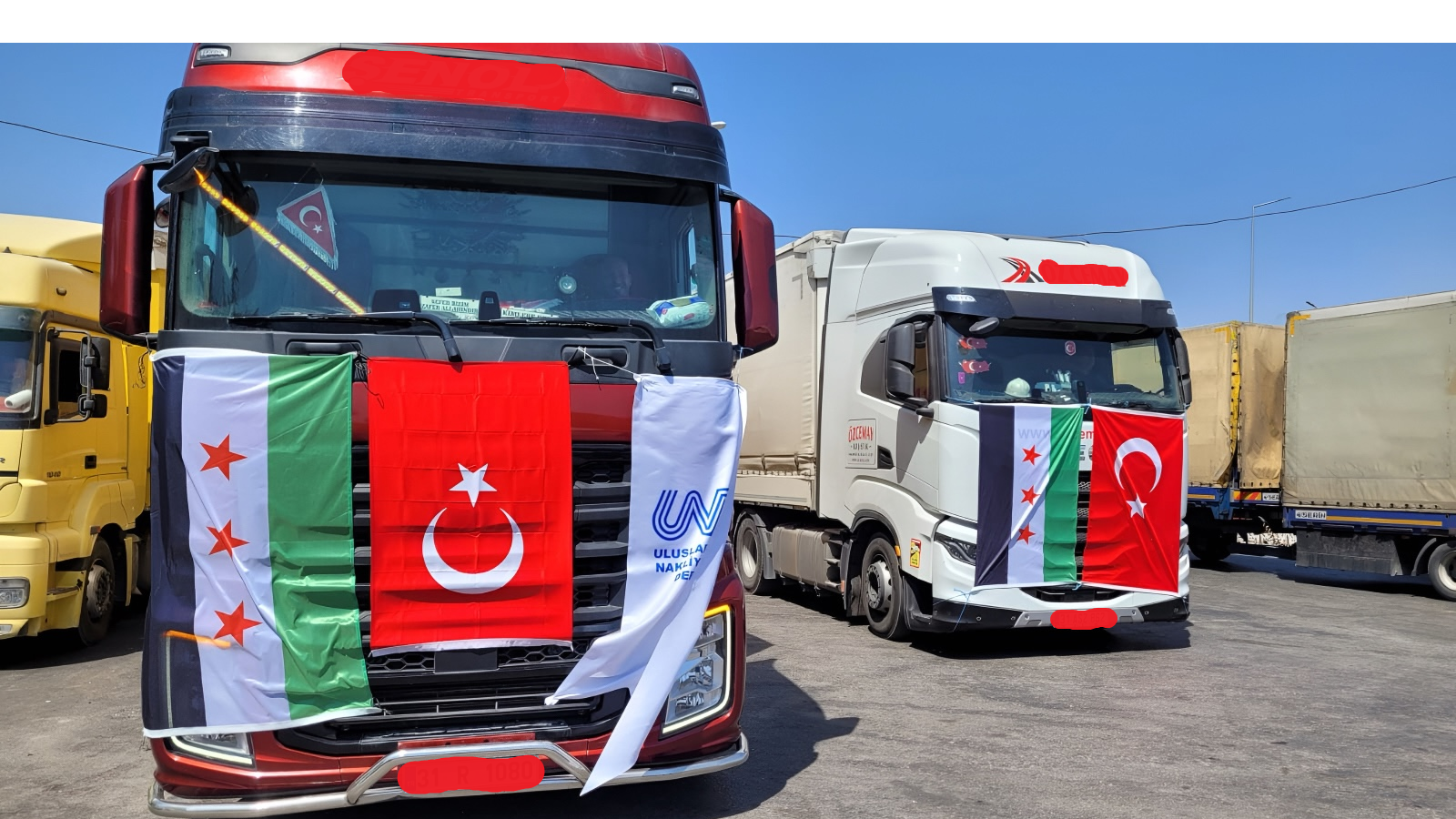 Suriye den transit geçişle ardıl ülkelere taşımaların TIR sistemi kapsamında yapılabileceği